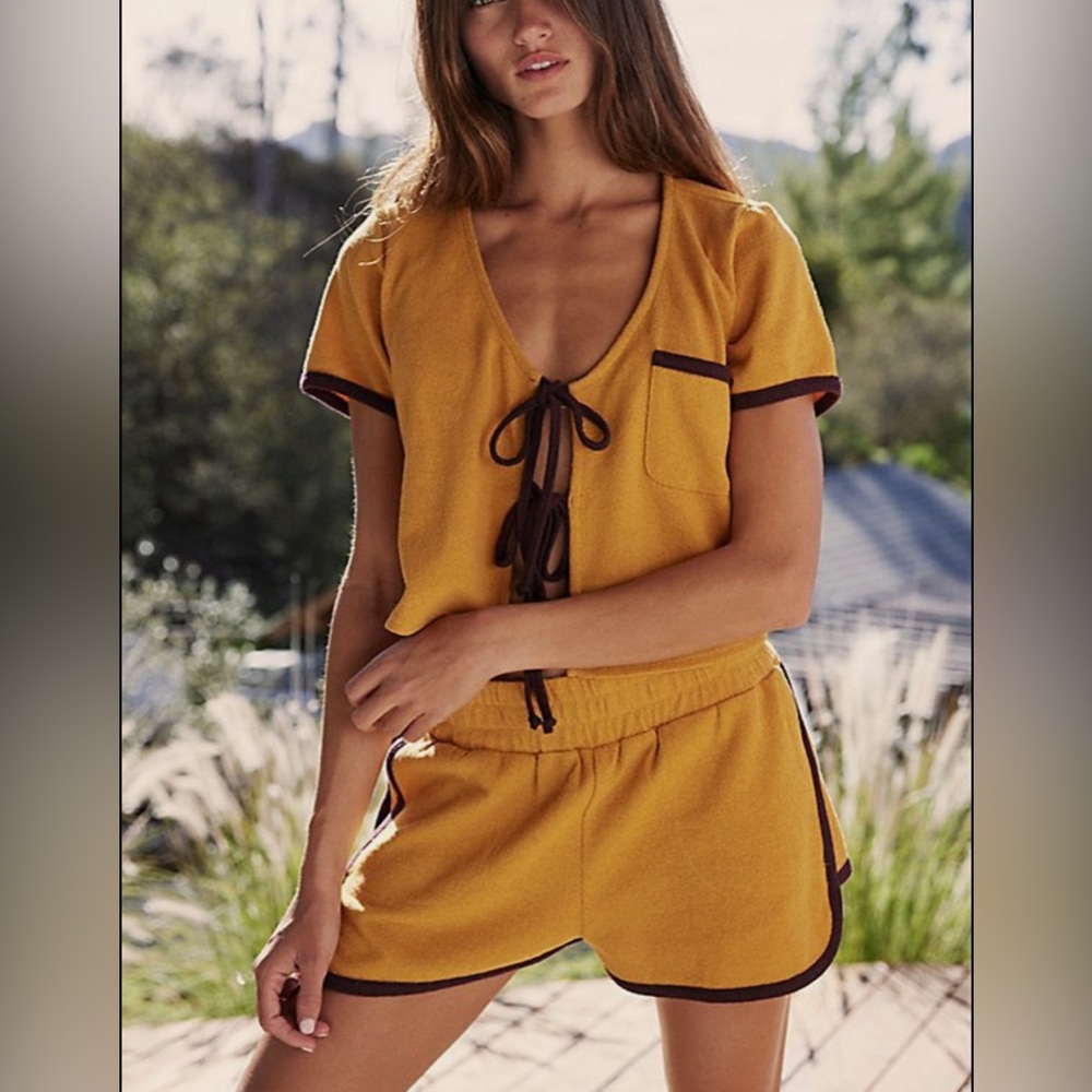 FP Free People Barbra Set Golden Pollen Size L